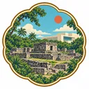 San Miguelito Archaeological Zone collectible Passport badge