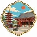 Senso-ji collectible Passport badge
