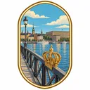 Skeppsholmsbron collectible Passport badge