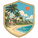 South Beach and Lummus Park collectible Passport badge