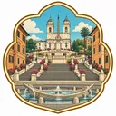 Spanish Steps collectible Passport badge