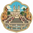 Spanish Steps collectible Passport badge
