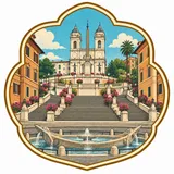 Spanish Steps collectible Passport badge