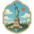 Statue of Liberty collectible Passport badge