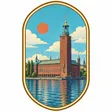 Stockholm City Hall collectible Passport badge