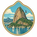 Sugarloaf Mountain collectible Passport badge
