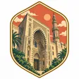 Sultan Hassan Mosque collectible Passport badge