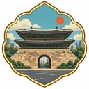 Sungnyemun Gate collectible Passport badge