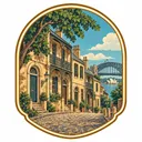 The Rocks collectible Passport badge