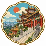 Thean Hou Temple collectible Passport badge