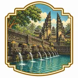 Tirta Empul collectible Passport badge