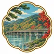 Togetsukyo Bridge collectible Passport badge