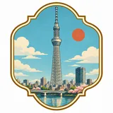 Tokyo Skytree collectible Passport badge
