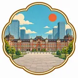 Tokyo Station Marunouchi collectible Passport badge