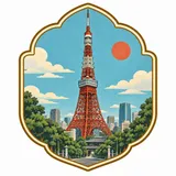 Tokyo Tower collectible Passport badge