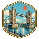 Tower Bridge collectible Passport badge