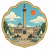 Trafalgar Square collectible Passport badge