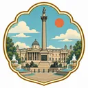Trafalgar Square collectible Passport badge