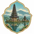 Ulun Danu Beratan collectible Passport badge