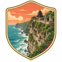 Uluwatu Temple collectible Passport badge