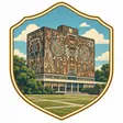 UNAM Central Library collectible Passport badge