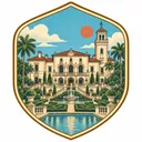 Vizcaya Museum and Gardens collectible Passport badge