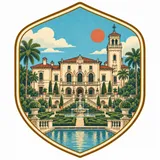 Vizcaya Museum and Gardens collectible Passport badge