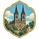 Vysehrad Basilica collectible Passport badge