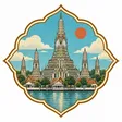 Wat Arun collectible Passport badge