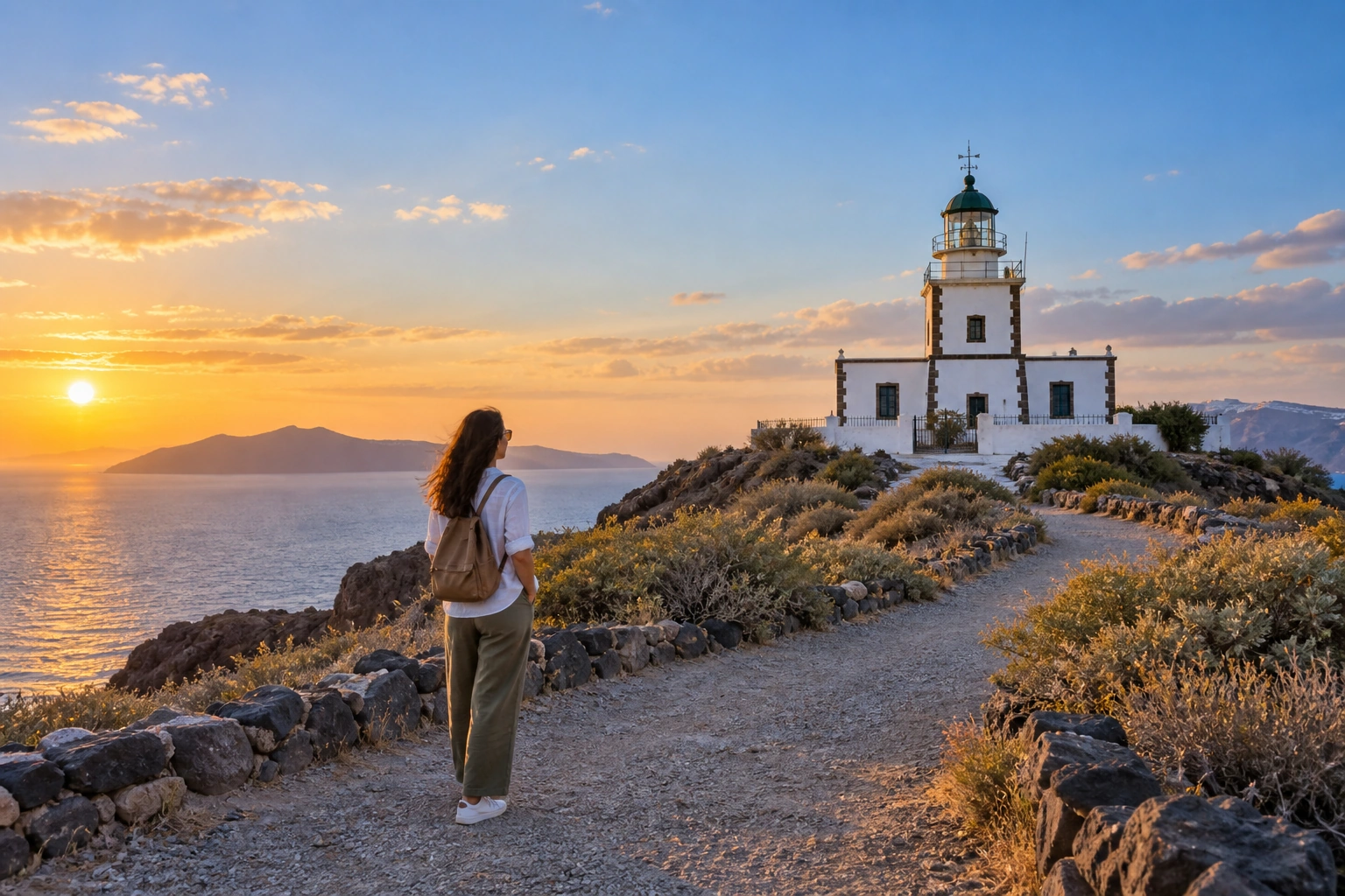 Illustrative Akrotiri Horizon Experience preview at Akrotiri Lighthouse