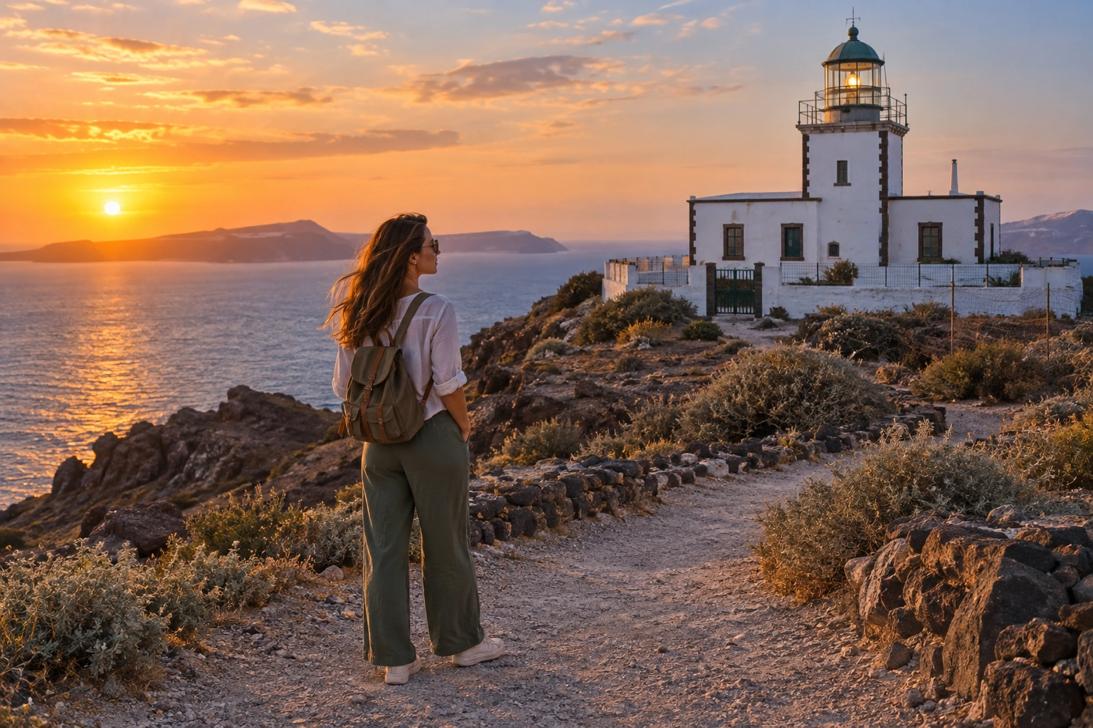 Illustrative Cape Afterglow Experience preview for Akrotiri Lighthouse
