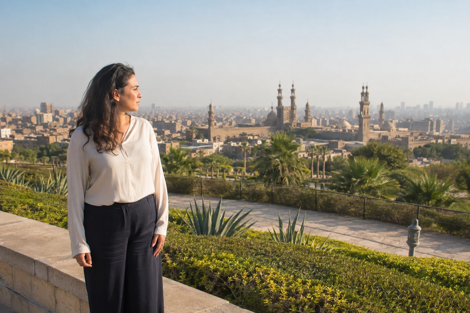 Illustrative Garden Skyline Experience preview for Al-Azhar Park