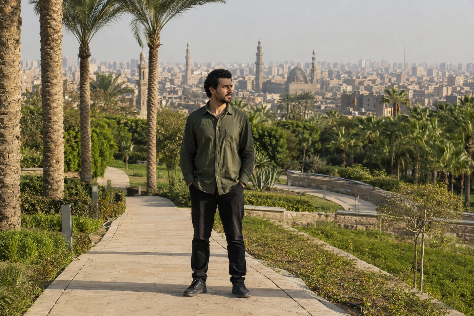 Illustrative Palm Paths Experience preview for Al-Azhar Park