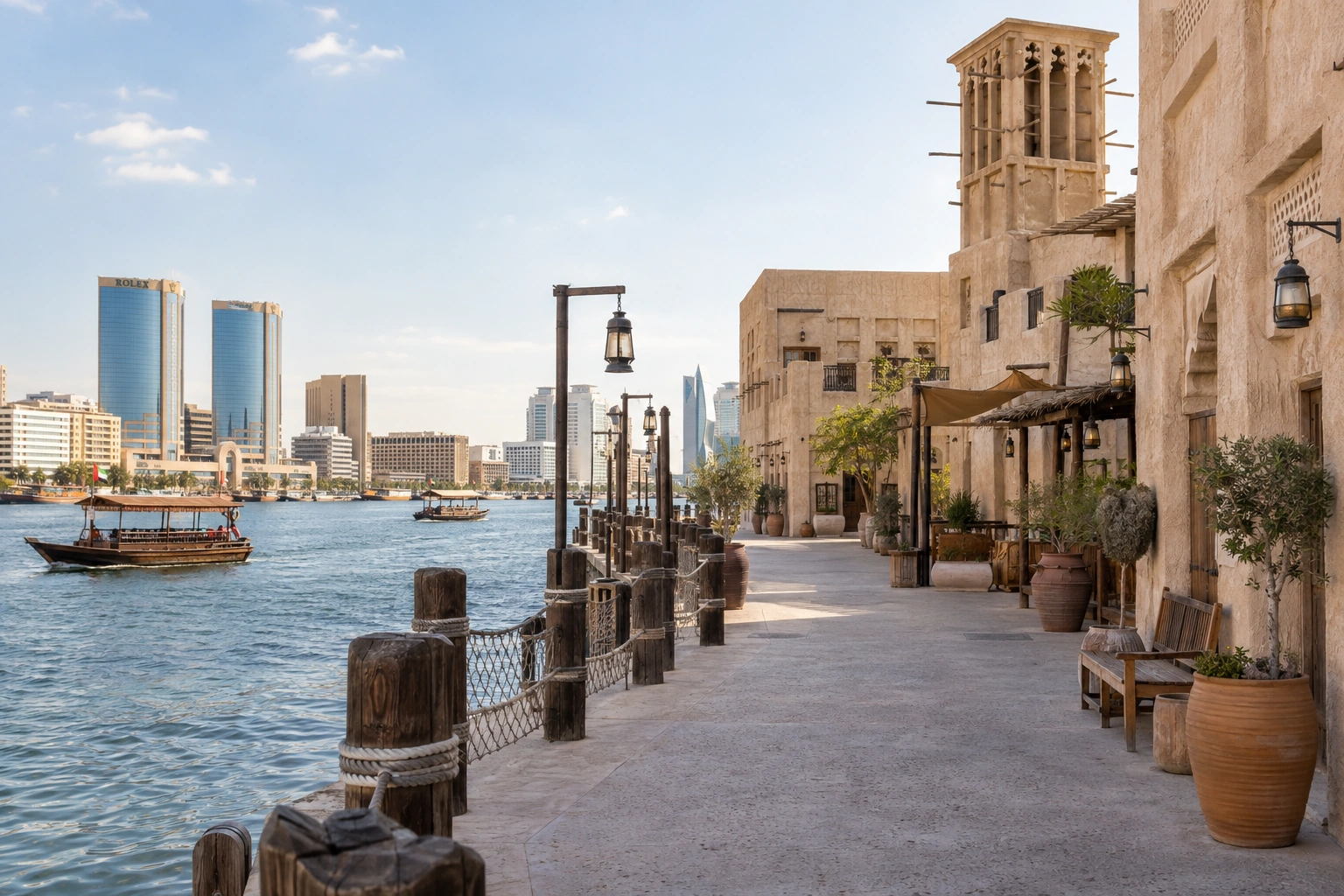 Illustrative catalog artwork of Al Seef in Dubai