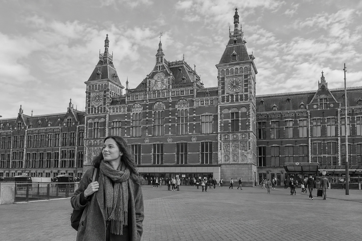 Illustrative Station on Film Experience preview for Amsterdam Centraal