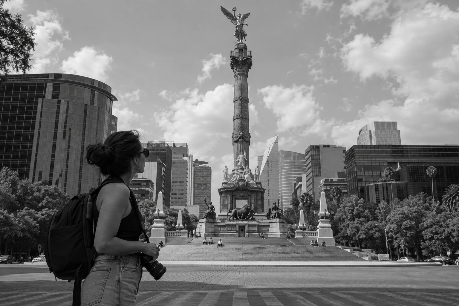 Illustrative Reforma on Film Experience preview for Angel of Independence