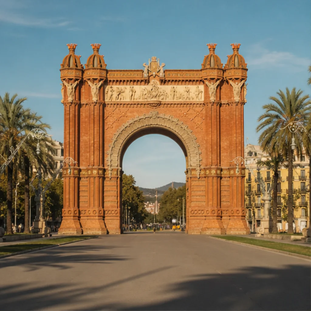 Illustrative catalog artwork of the Arc de Triomf in Barcelona