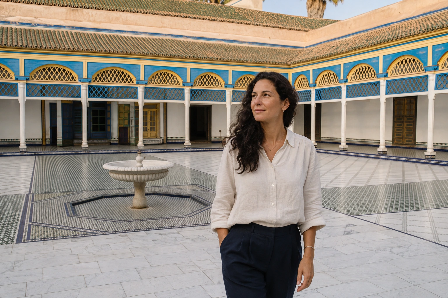 Illustrative Marble Courtyard Experience preview for Bahia Palace