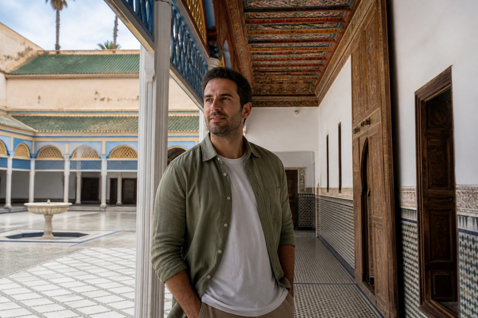 Illustrative Painted Cedar Experience preview for Bahia Palace