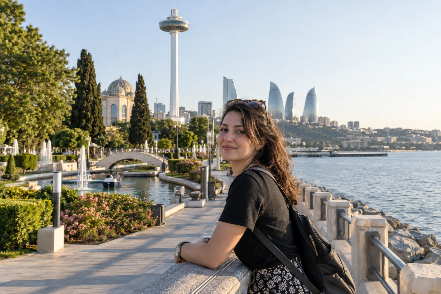 Illustrative Parachute Tower Experience preview for Baku Boulevard