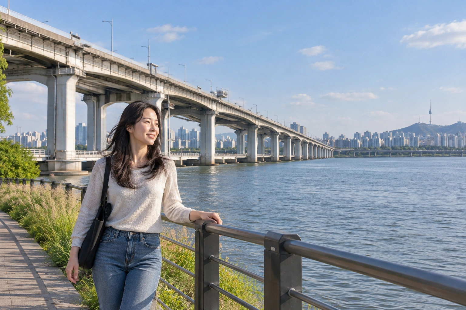 Illustrative Han River Span Experience preview for Banpo Bridge