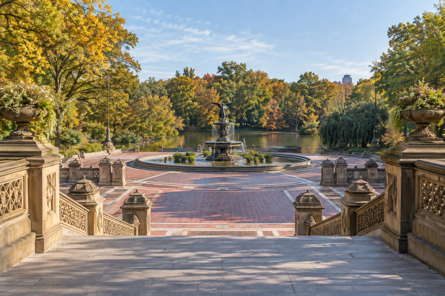 Illustrative catalog artwork of Bethesda Terrace in New York