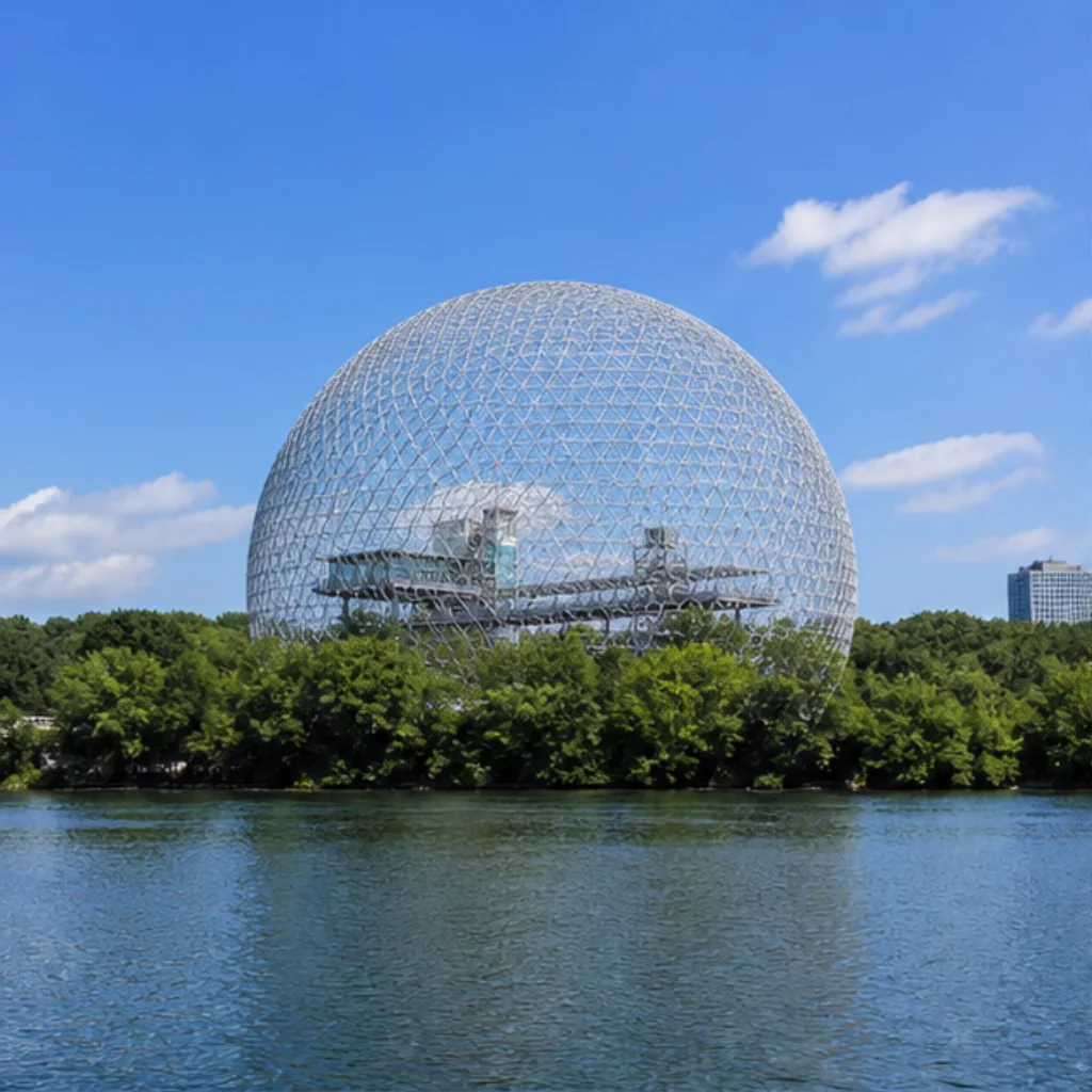 Illustrative catalog artwork of the Biosphère in Montréal