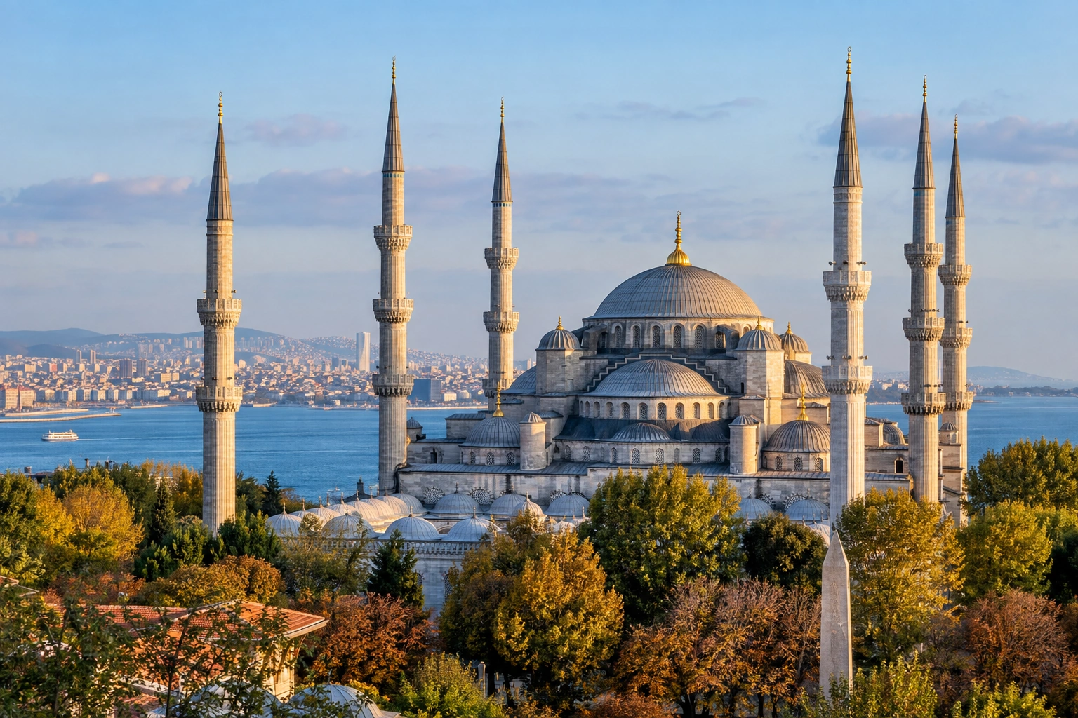 Illustrative catalog artwork of Blue Mosque in Istanbul