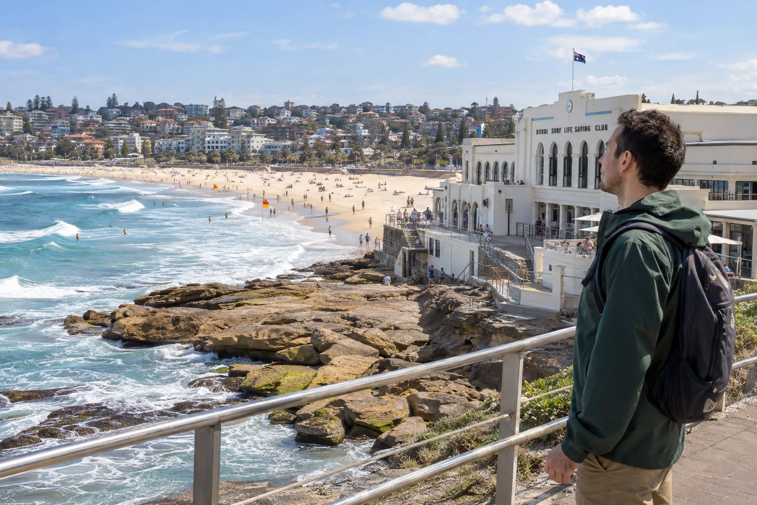 Illustrative Surf Club Foreshore Experience preview for Bondi Beach