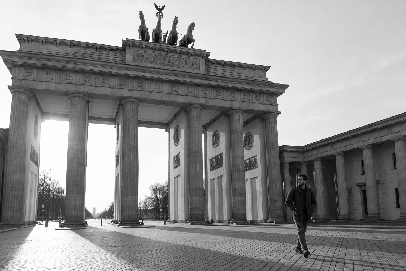 Illustrative Brandenburg Gate on Film Experience preview for Brandenburg Gate