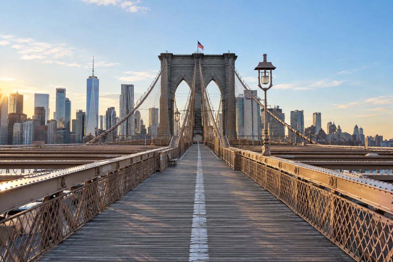 Illustrative catalog artwork of Brooklyn Bridge in New York