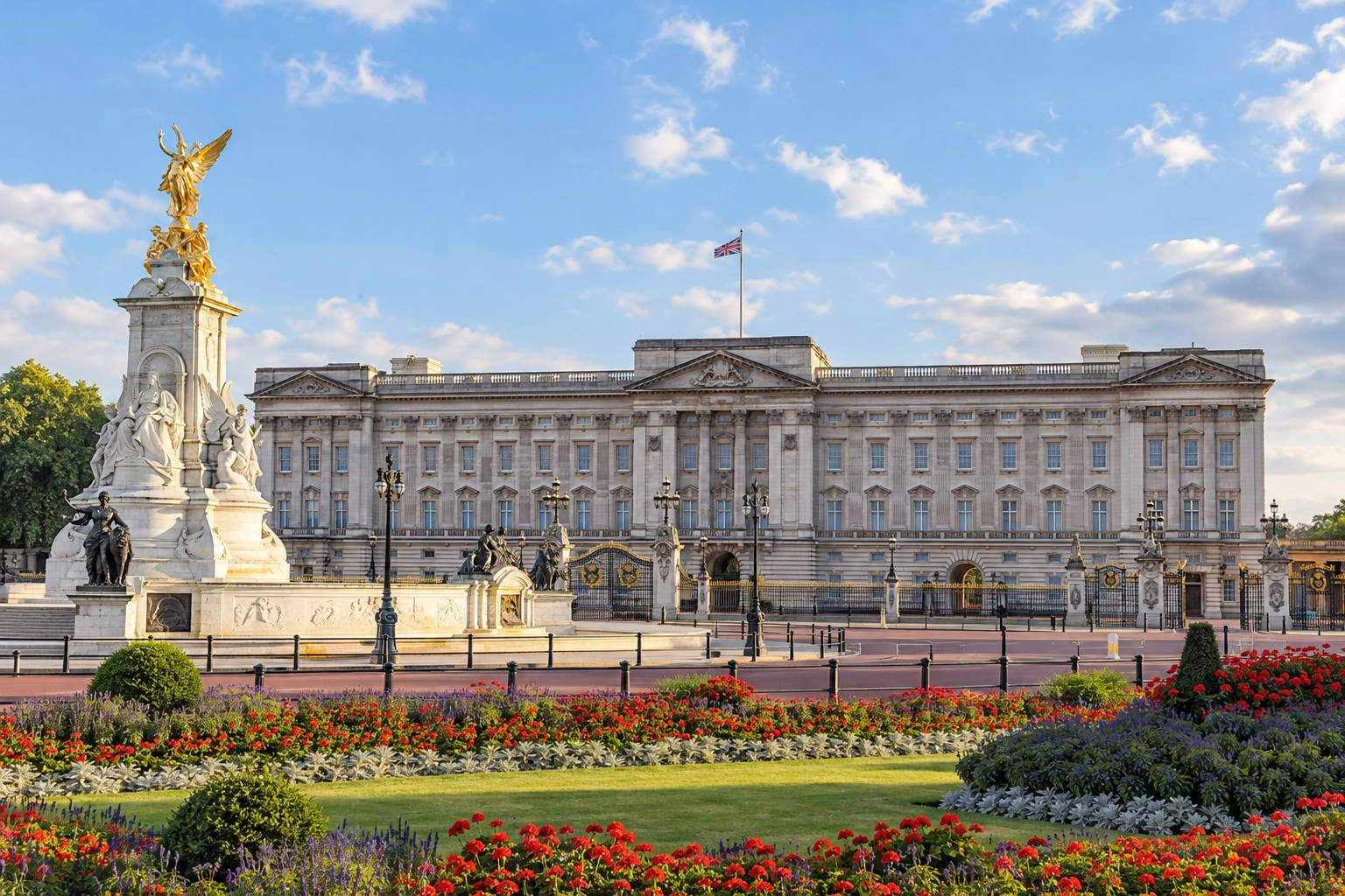 Illustrative catalog artwork of Buckingham Palace in London
