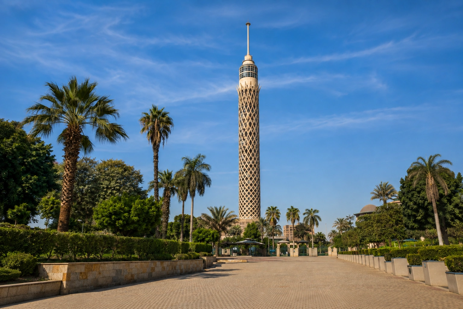 Illustrative catalog artwork of Cairo Tower in Cairo, Egypt