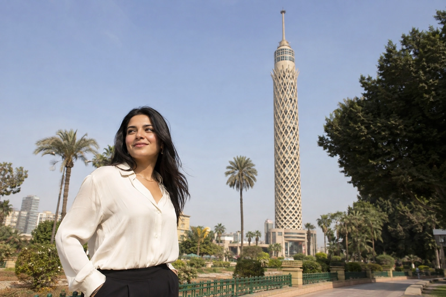 Illustrative Lotus Lines Experience preview for Cairo Tower